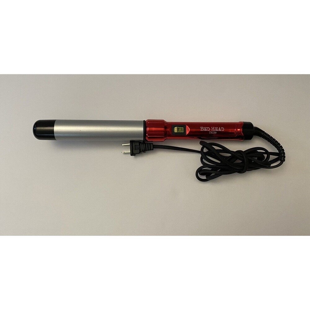Bed Head TIGI Curlipops 1 1/4” Tourmaline Ceramic Styling Curling Iron Red BH353